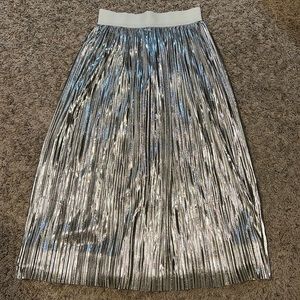 Alice & Olivia silver skirt